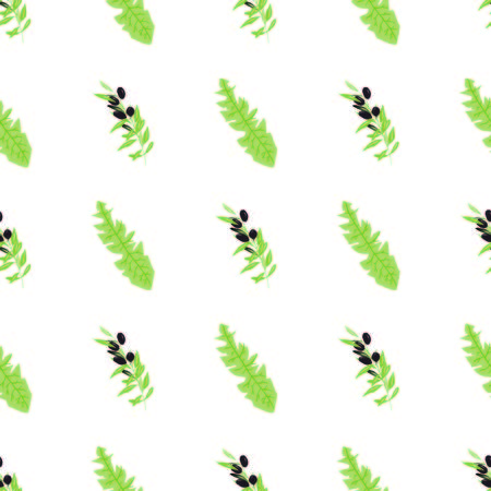 Leaves seamless pattern for your design. Nature backgroundのイラスト素材