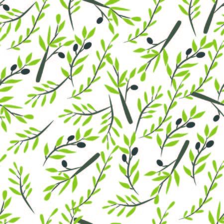 Olive branch seamless pattern background for your designのイラスト素材