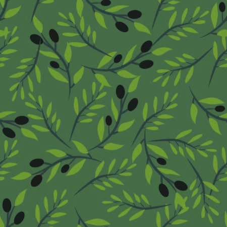 Olive branch seamless pattern background for your designのイラスト素材