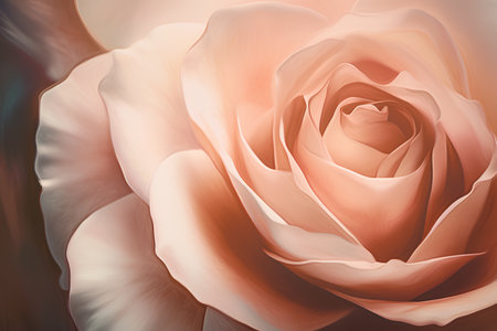 Tender rose stylized acrilic drawing art background ai generatedの素材