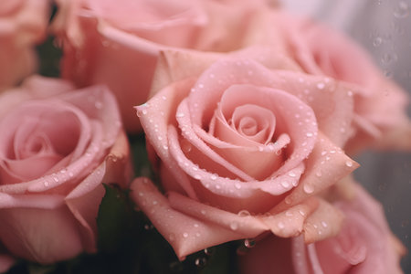 Roses close up bouquet naturalの素材