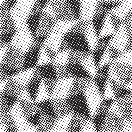 Halftone triangles, polygonal background, geo, black and white geometric texture, digital graphic