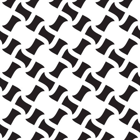 Geometric seamless pattern, seamless checkered pattern, black and white geometric ornament, seamless overlay texture, vector illustration.のイラスト素材