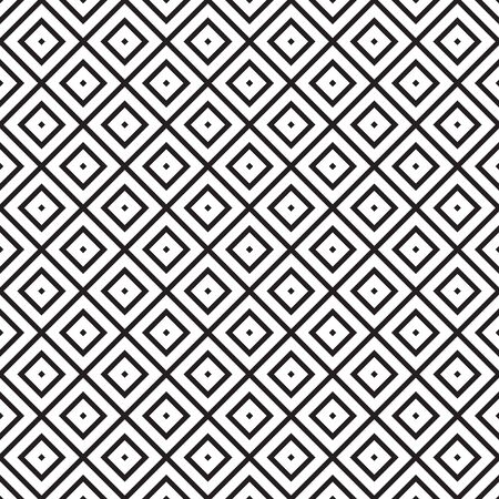 Vector seamless pattern with squares. Simple geometric patten on white background.のイラスト素材