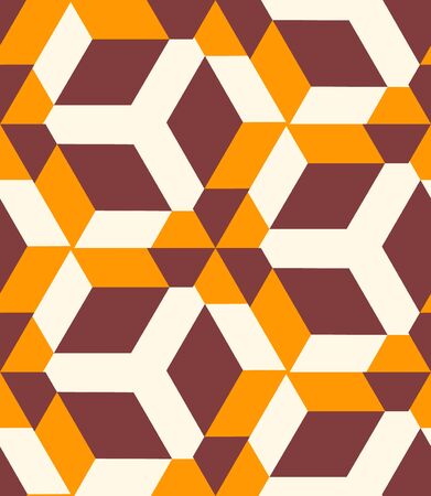 Geometric seamless pattern in color, bright geometric background, colorful vector illustration.のイラスト素材