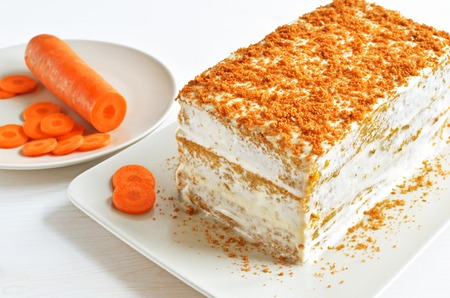 carrot cake dessertの写真素材