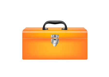 Orange toolboxのイラスト素材