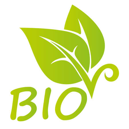 Logos bio ecology nature elementのイラスト素材