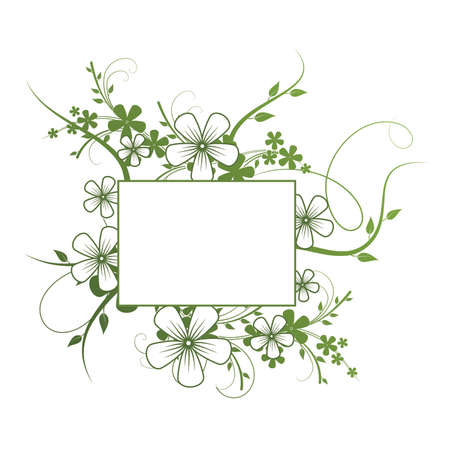 Floral card in vintage styleのイラスト素材