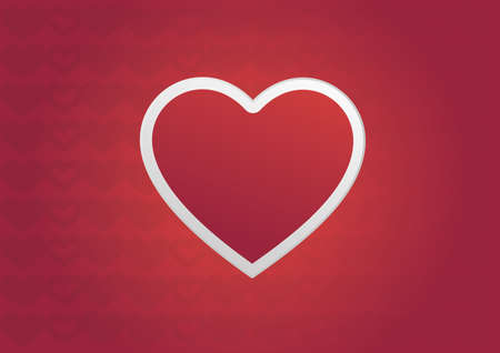 Valentine's day greeting card with heartのイラスト素材