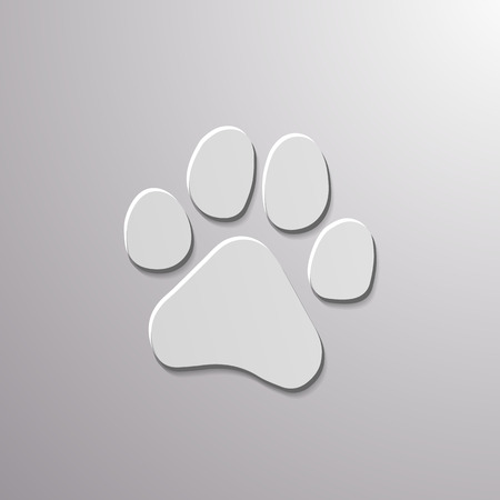 Paw Prints. Logo. Vector Illustration. Isolated vector Illustration. EPS Illustration.のイラスト素材