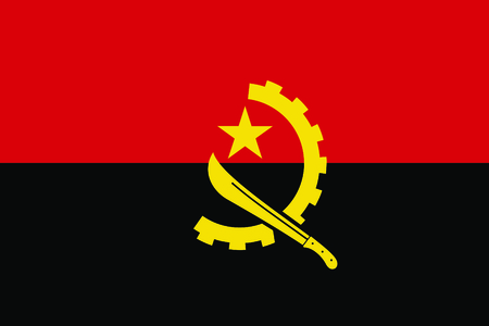 Flag of Angola. Vector Illustration.のイラスト素材