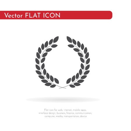 Laurel wreath icon. For web, business, finance and communication. Vector Illustration.の写真素材
