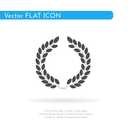 Laurel wreath icon. For web, business, finance and communication. Vector Illustration.の写真素材