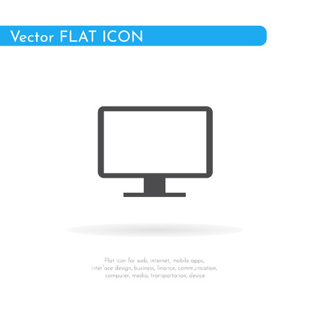 Monitor icon. For web, business, finance and communication. Vector Illustration.の写真素材