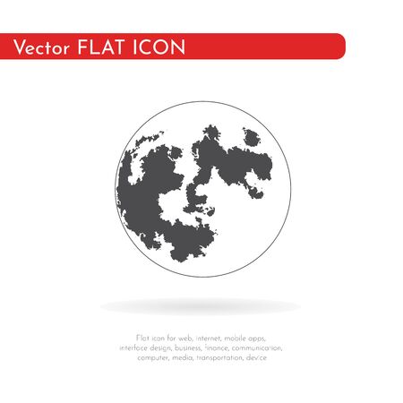 Flat icon planet. For web, business, finance and communication. Vector Illustration.の写真素材