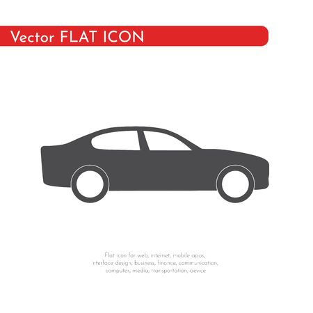 Flat icon car. For web, business, finance and communication. Vector Illustration.の写真素材