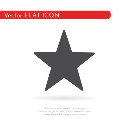 Flat icon star. For web, business, finance and communication. Vector Illustration.の写真素材