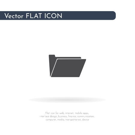 Folder icon. For web, business, finance and communication. Vector Illustration.の写真素材