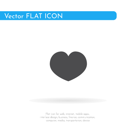 A heart icon. For web, business, finance and communication. Vector Illustration.の写真素材