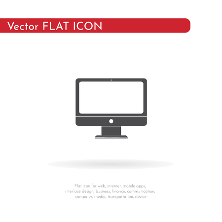 Monitor icon. For web, business, finance and communication. Vector Illustration.の写真素材