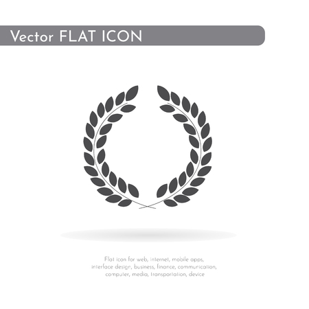 Laurel wreath icon. For web, business, finance and communication. Vector Illustration.の写真素材