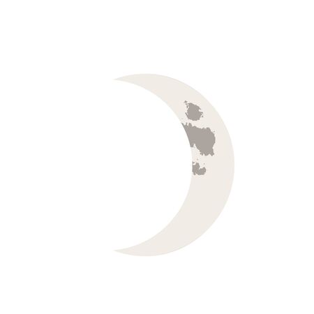 Crescent moon. Vector Illustration.の写真素材