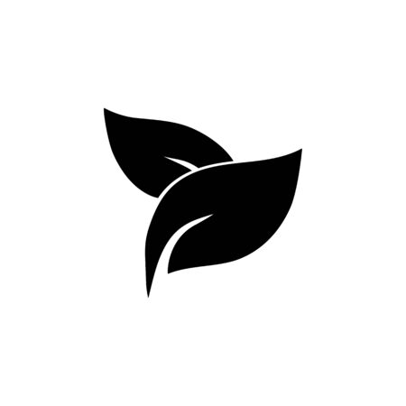 Herbal spa treatment leaves icon.の写真素材