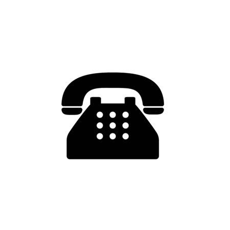 Old typical phone flat icon.の写真素材