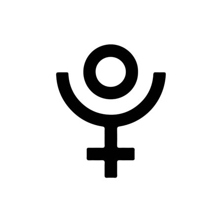 Pluto symbol. Vector icon.の写真素材