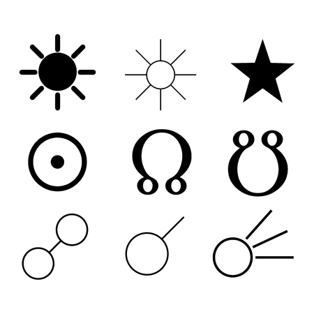 Sun icon. Vector Illustration.の写真素材