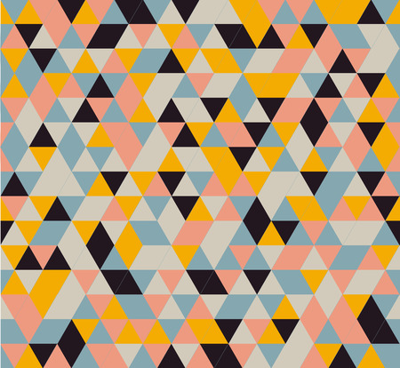 Triangle seamless pattern. Geometric background. Vector Illustration.