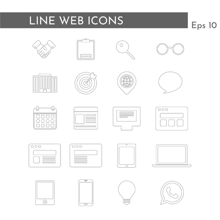 Web icons for business, finance and communication. Vector Illustration.の写真素材