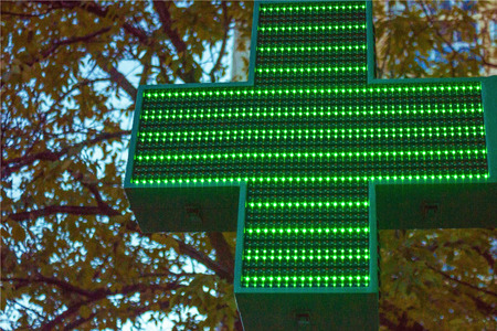 A pharmacy sign.の写真素材