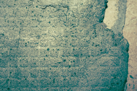 Gray cement surface, porous, rough structure. Finishing work, cladding, repair. Cold blue toning.の写真素材