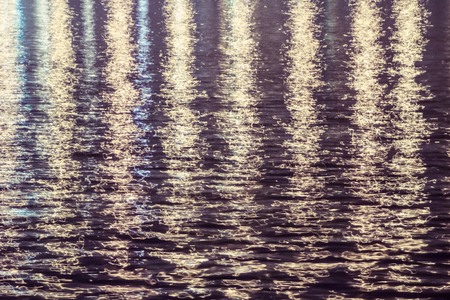 Reflection of night illumination.