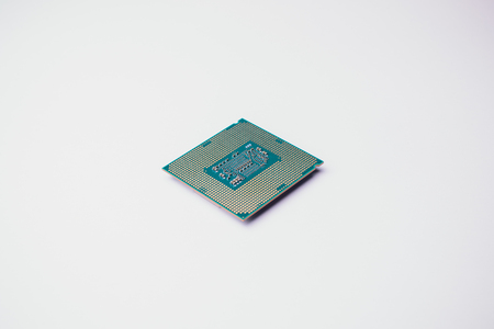 processor for computer isolated a colored backgroundの写真素材
