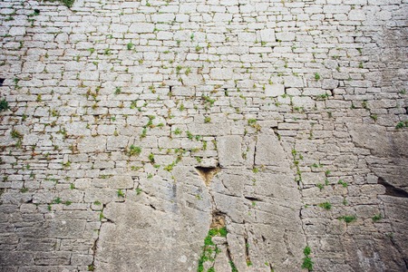 red brick wall in vintage style, brickwork backgroundの写真素材