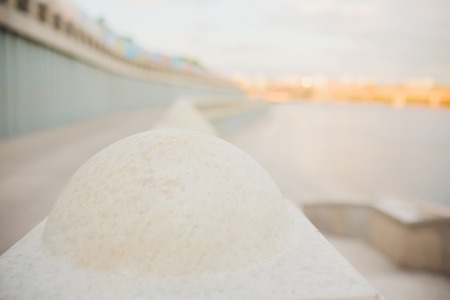 Embankment of the sea sunset sun sky water.の写真素材