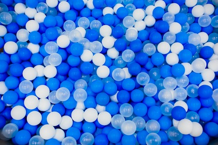 blue balls for kids playground. children play park
