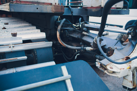 Production of tractors, parts tractor and also instruments onveyor assembly stage the body tractor...