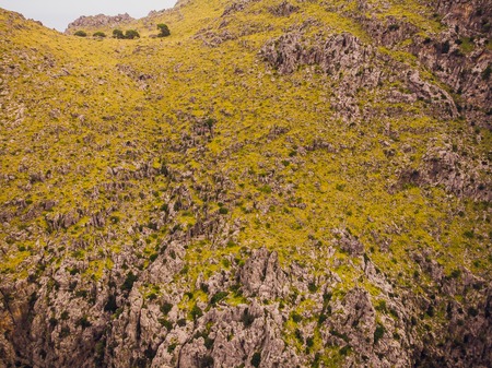 Port de Sa Calobra - beautiful coastal road and landscape of Mallorca, Spainの写真素材