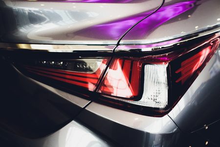 rear car auto in details backlight tail light lamp.の写真素材