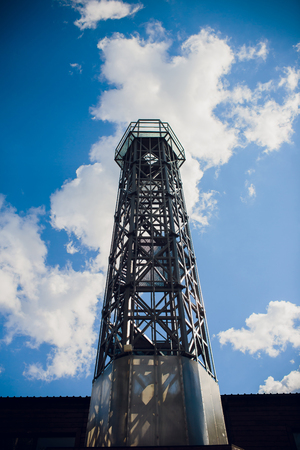 Whitford Lighthouse a cast iron Victorian ruin.の写真素材
