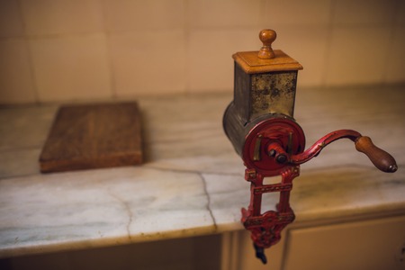 Original vintage kitchen of middle class from beginning of 20th century.の写真素材