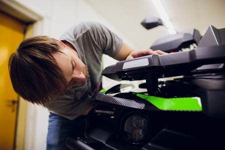 Repair service station of extreme transports ATVs , motorbikes, scooters