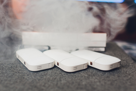 New technology of electronic cigarettes, system of heating of tobacco of IQOSの写真素材