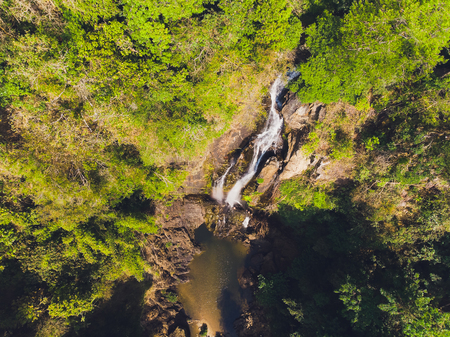 Tam Nang Waterfall, Sri Phang-Nga National Park, Takuapa District, Phang-Nga, Thailand.の写真素材