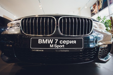 Ufa, Russia, BMW Shop, 5 July, 2018: BMW M760Li xDRIVE 2018 7 series.のeditorial素材