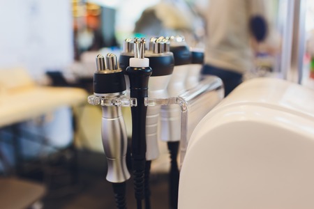 Closeup of cosmetology equipment in modern aesthetic clinic.の写真素材